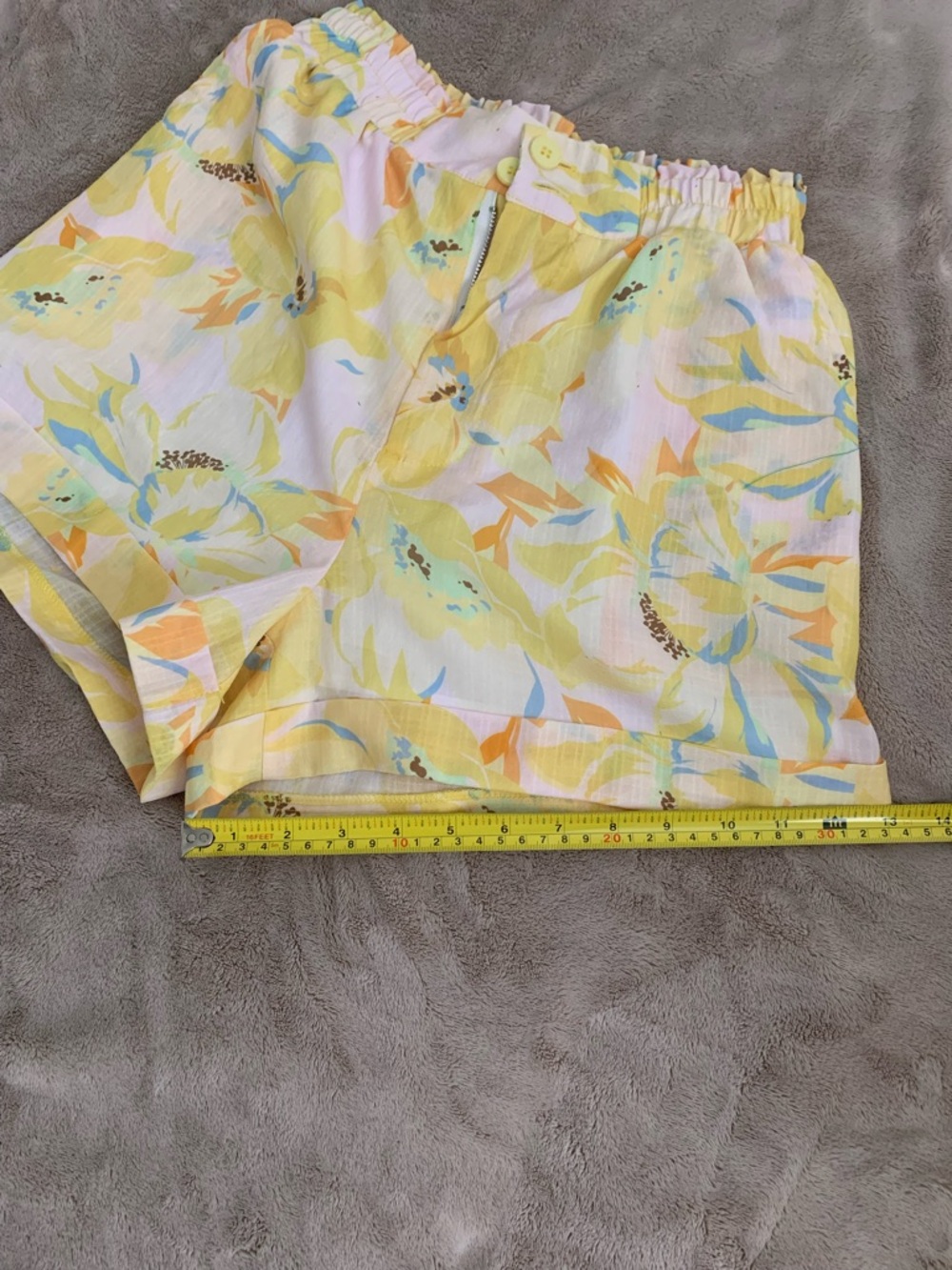 Yellow Floral Linen Blend 2 piece set - Picture 7 of 10
